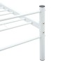 Estructura de cama de metal blanca 160x200 cm de vidaXL, Camas y somieres - Ref: Foro24-284696, Precio: 118,58 €, Descuento: %
