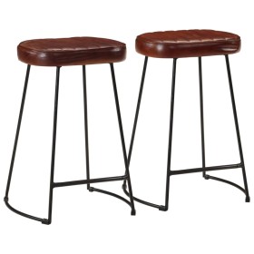 Taburetes de bar 2 uds marrón oscuro 41x29x62 cm en Taburetes de cocina | Comprar online en Foru.es