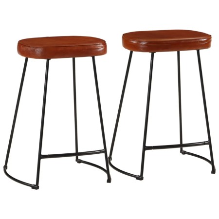 Taburetes de bar 2 uds marrón oscuro 41x29x62 cm en Taburetes de cocina | Comprar online en Foru.es