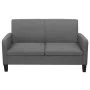 Sofá de 2 plazas 135x65x76 cm gris oscuro de vidaXL, Sofás - Ref: Foro24-244709, Precio: 226,06 €, Descuento: %
