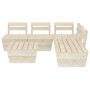 Muebles de palets para jardín 6 pzas madera de abeto impregnada en Conjuntos de jardín | Comprar online en Foru.es