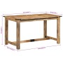 Mesa de comedor madera maciza de mango 140x70x75 cm en Mesas de comedor | Comprar online en Foru.es
