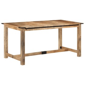 Mesa de comedor madera maciza de mango 160x80x75 cm en Mesas de comedor | Comprar online en Foru.es