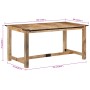 Mesa de comedor madera maciza de mango 160x80x75 cm en Mesas de comedor | Comprar online en Foru.es