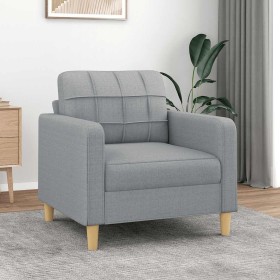 Sillón de tela gris claro 60 cm en Sofás | Comprar online en Foru.es