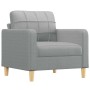 Sillón de tela gris claro 60 cm en Sofás | Comprar online en Foru.es