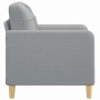 Sillón de tela gris claro 60 cm en Sofás | Comprar online en Foru.es