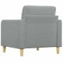 Sillón de tela gris claro 60 cm en Sofás | Comprar online en Foru.es