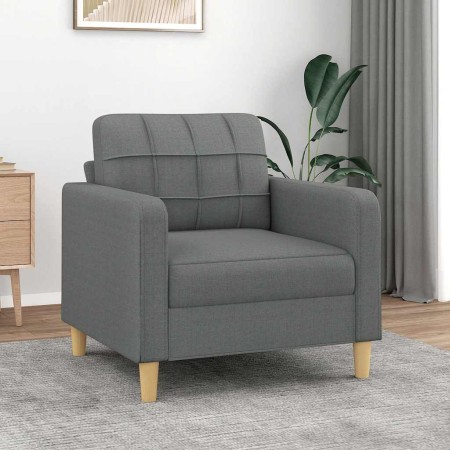 Sillón de tela gris oscuro 60 cm en Sofás | Comprar online en Foru.es