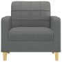 Sillón de tela gris oscuro 60 cm en Sofás | Comprar online en Foru.es