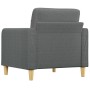 Sillón de tela gris oscuro 60 cm en Sofás | Comprar online en Foru.es