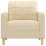 Sillón de tela color crema 60 cm en Sofás | Comprar online en Foru.es