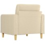 Sillón de tela color crema 60 cm en Sofás | Comprar online en Foru.es