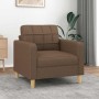 Sillón de tela marrón 60 cm en Sofás | Comprar online en Foru.es