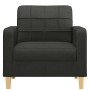 Sillón de tela negro 60 cm en Sofás | Comprar online en Foru.es