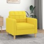 Sillón de tela amarillo claro 60 cm en Sofás | Comprar online en Foru.es