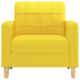 Sillón de tela amarillo claro 60 cm en Sofás | Comprar online en Foru.es