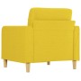 Sillón de tela amarillo claro 60 cm en Sofás | Comprar online en Foru.es