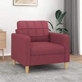 Sillón de tela rojo tinto 60 cm en Sofás | Comprar online en Foru.es