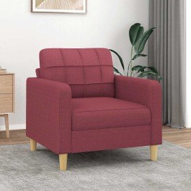 Sillón de tela rojo tinto 60 cm en Sofás | Comprar online en Foru.es