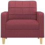 Sillón de tela rojo tinto 60 cm en Sofás | Comprar online en Foru.es