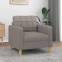 Sillón de tela gris taupé 60 cm en Sofás | Comprar online en Foru.es