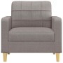 Sillón de tela gris taupé 60 cm en Sofás | Comprar online en Foru.es