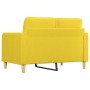 Sofá de 2 plazas de tela amarillo claro 120 cm en Sofás | Comprar online en Foru.es