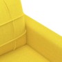 Sofá de 3 plazas de tela amarillo claro 180 cm en Sofás | Comprar online en Foru.es