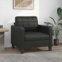 Sillón cuero sintético negro 60 cm en Sofás | Comprar online en Foru.es