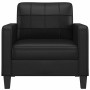 Sillón cuero sintético negro 60 cm en Sofás | Comprar online en Foru.es