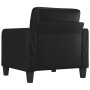 Sillón cuero sintético negro 60 cm en Sofás | Comprar online en Foru.es