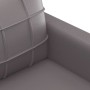 Sillón cuero sintético gris 60 cm en Sofás | Comprar online en Foru.es