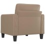 Sillón cuero sintético color capuchino 60 cm en Sofás | Comprar online en Foru.es