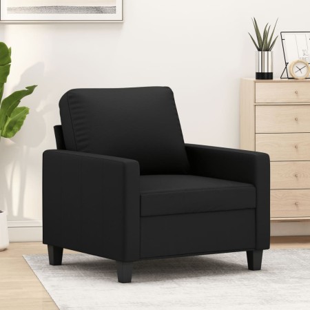 Sillón cuero sintético negro 60 cm en Sofás | Comprar online en Foru.es