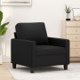 Sillón cuero sintético negro 60 cm en Sofás | Comprar online en Foru.es
