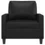 Sillón cuero sintético negro 60 cm en Sofás | Comprar online en Foru.es