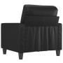 Sillón cuero sintético negro 60 cm en Sofás | Comprar online en Foru.es