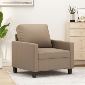 Sillón cuero sintético color capuchino 60 cm en Sofás | Comprar online en Foru.es