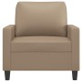 Sillón cuero sintético color capuchino 60 cm en Sofás | Comprar online en Foru.es