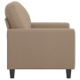 Sillón cuero sintético color capuchino 60 cm en Sofás | Comprar online en Foru.es