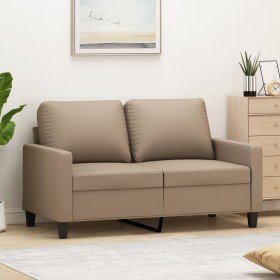 Sofá de 2 plazas de cuero sintético color capuchino 120 cm en Sofás | Comprar online en Foru.es