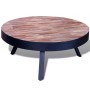 Mesa de centro redonda madera de teca reciclada de vidaXL, Mesas de centro - Ref: Foro24-241714, Precio: 143,57 €, Descuento: %