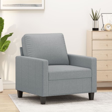 Sillón de tela gris claro 60 cm en Sofás | Comprar online en Foru.es