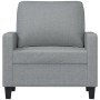 Sillón de tela gris claro 60 cm en Sofás | Comprar online en Foru.es