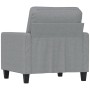 Sillón de tela gris claro 60 cm en Sofás | Comprar online en Foru.es