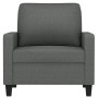 Sillón de tela gris oscuro 60 cm en Sofás | Comprar online en Foru.es