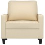 Sillón de tela color crema 60 cm en Sofás | Comprar online en Foru.es
