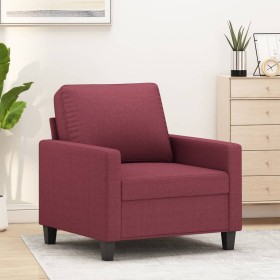 Sillón de tela rojo tinto 60 cm en Sofás | Comprar online en Foru.es