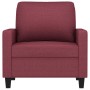 Sillón de tela rojo tinto 60 cm en Sofás | Comprar online en Foru.es